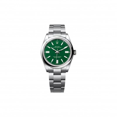 ROLEX OYSTER PERPETUAL GREEN DIAL 36MM WATCH M134300-0004